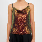 Top para mujer de lentejuelas luminosas - Nerya