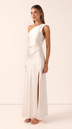Vestido largo de un solo hombro para mujer - Marim