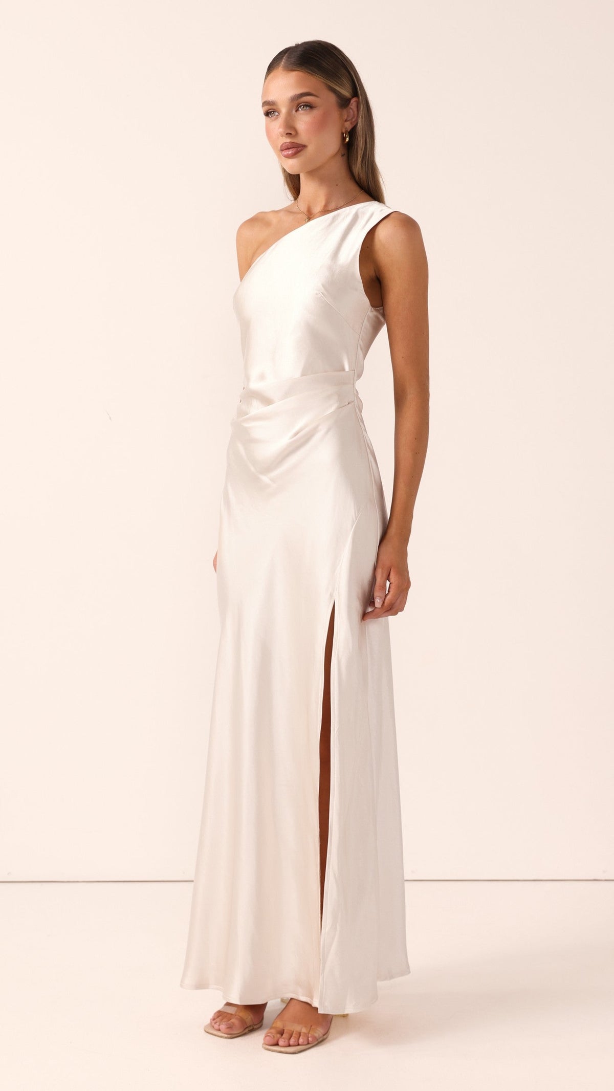 Vestido largo de un solo hombro para mujer - Marim