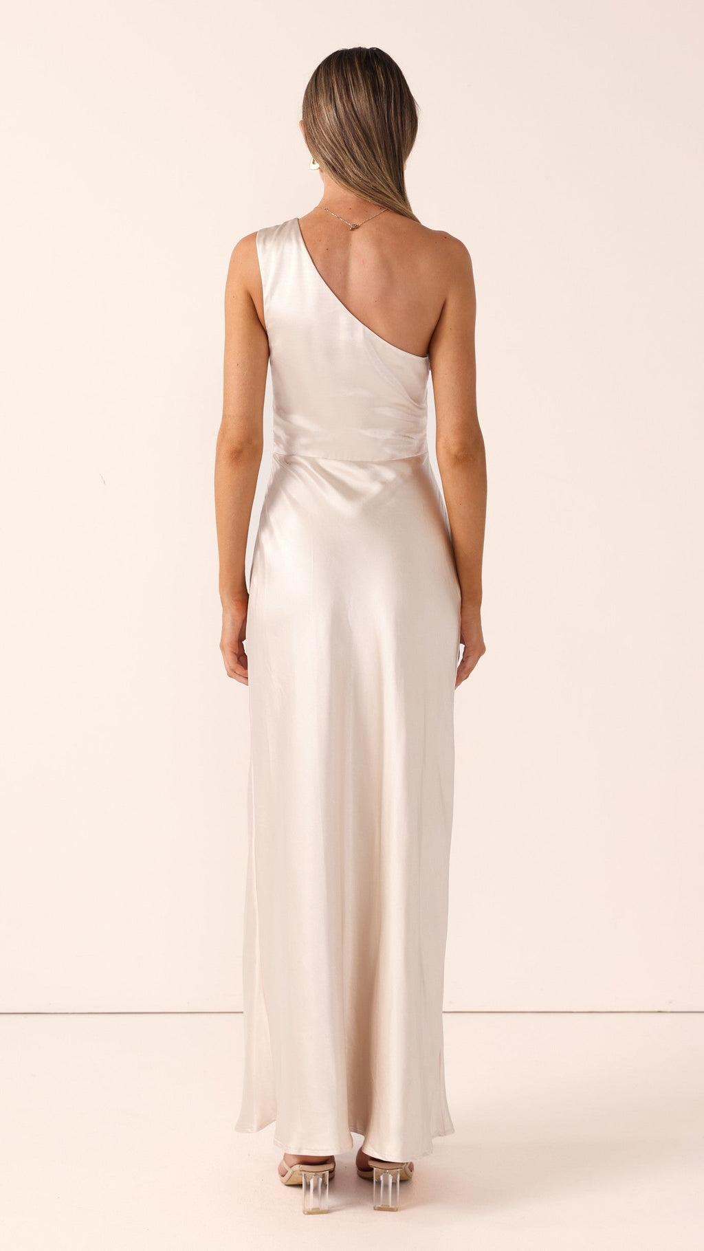 Vestido largo de un solo hombro para mujer - Marim
