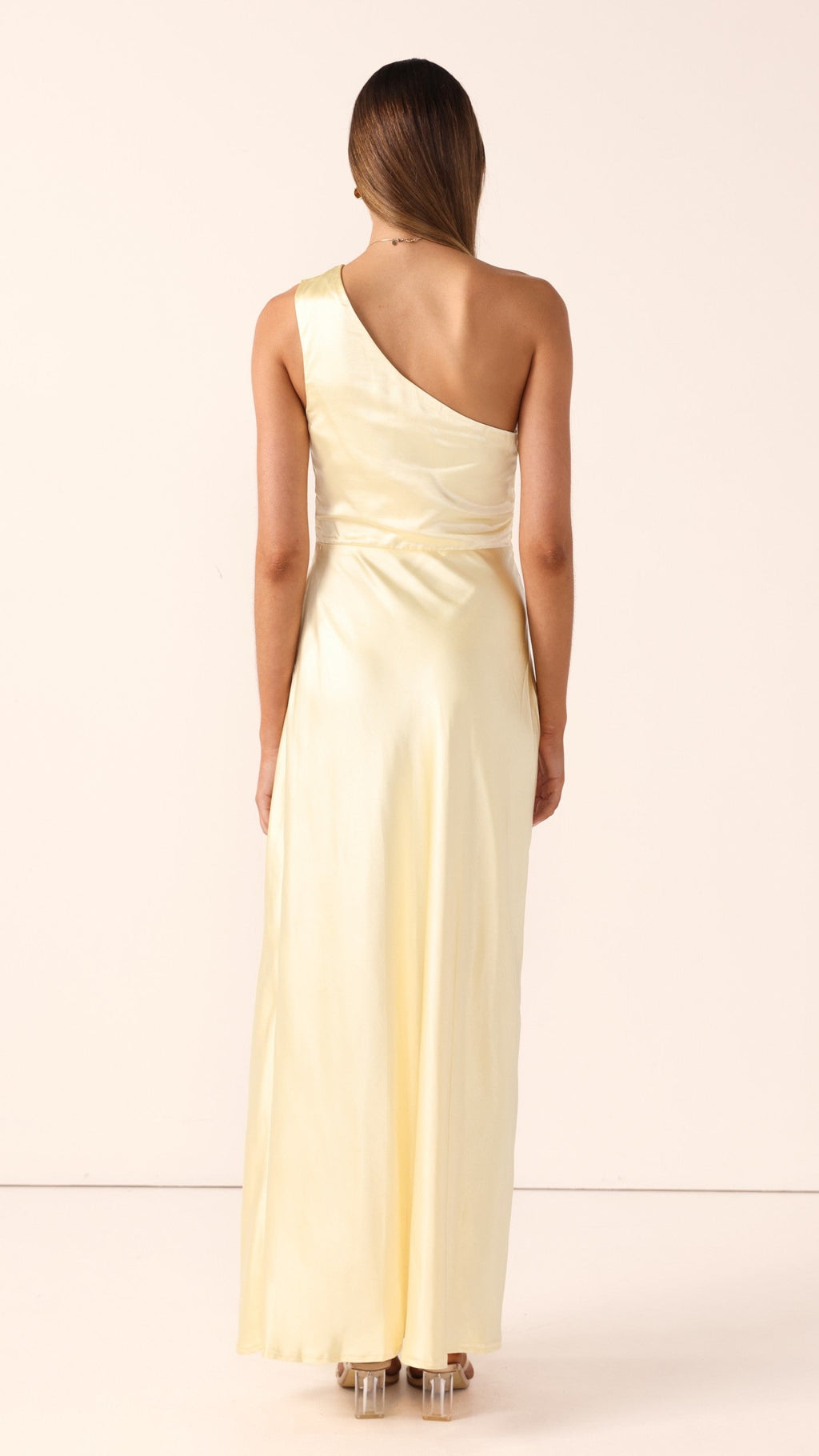 Vestido largo de un solo hombro para mujer - Rousa