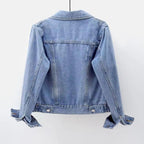 Chaqueta denim corta ajustada para mujer - Adelheid
