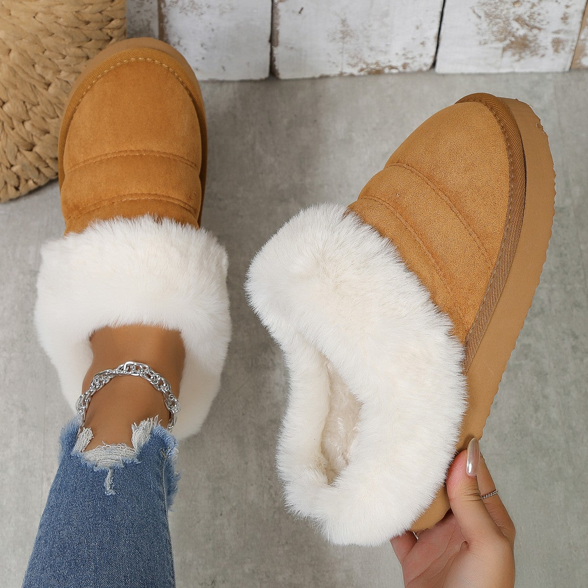 Pantuflas para mujer efecto suave invernal - Marenne