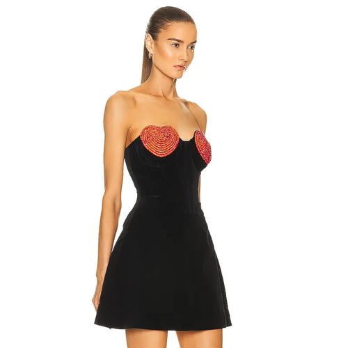 Ariella - Elegante minivestido sin tirantes
