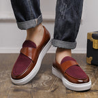 Zapatillas casual de piel para hombre - Jonas