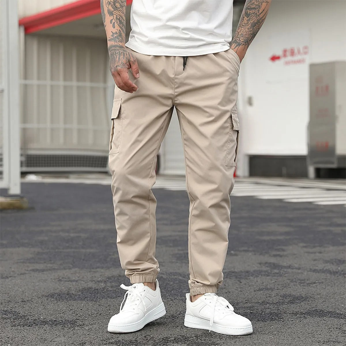 Pantalones cortos hombre algodón estampado casual - Julián