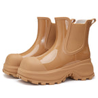 Botas de lluvia para mujer de suela gruesa y impermeables - Karilyn
