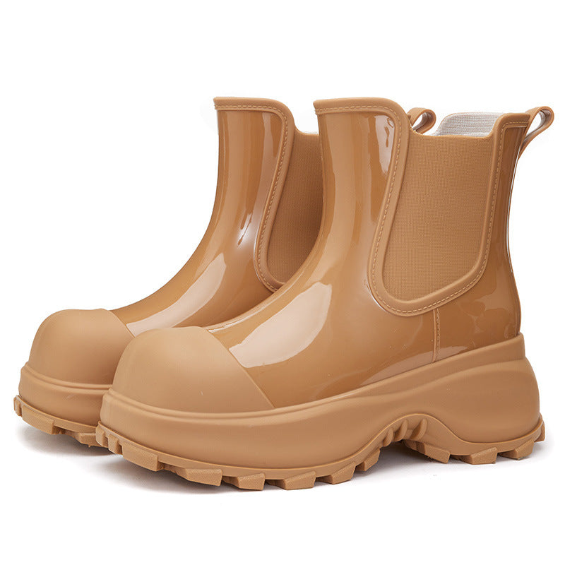 Botas de lluvia para mujer de suela gruesa y impermeables - Karilyn