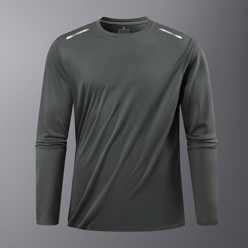 Camiseta deportiva dry fit para hombre manga larga - Hjalmer