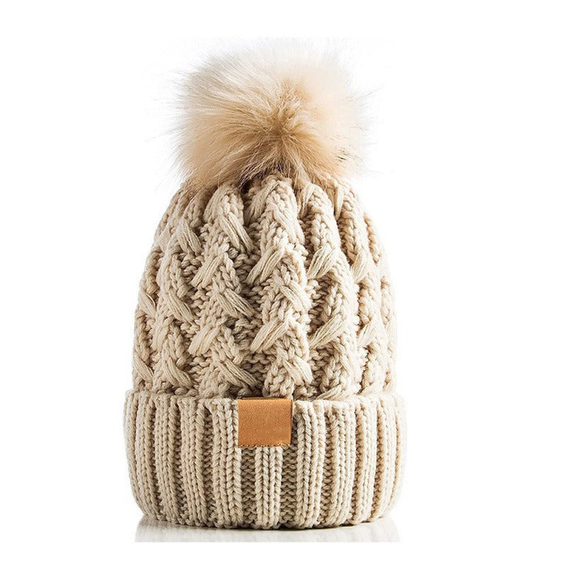 Gorro de punto con pompón para invierno unisex - Norel