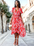 Kaly - Vestido bohemio estampado de flores