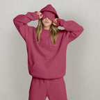 Conjunto de sudadera y jogger de corte relajado - Nina