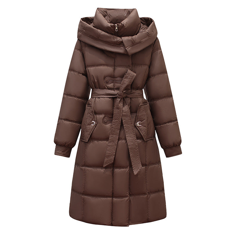 Abrigo acolchado para mujer estilo envolvente - Nalah