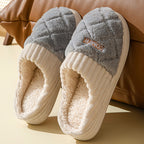 Zapatillas de invierno unisex de felpa antideslizante Rombe - Elen