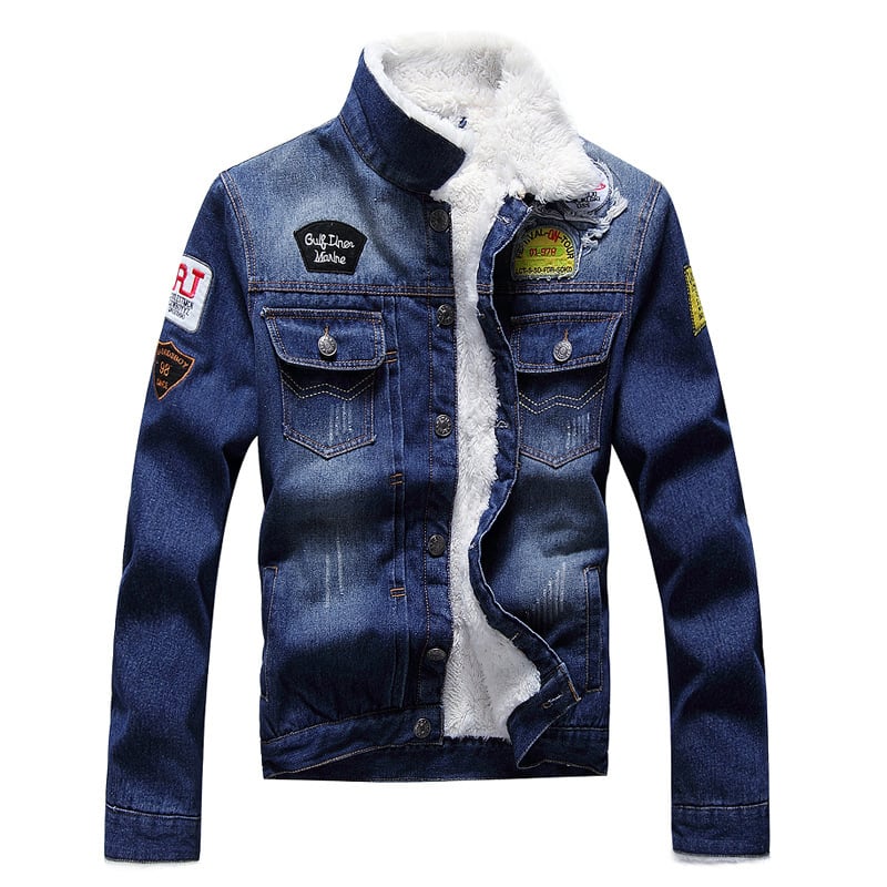 Chaqueta vaquera para hombre de corte recto forrado - Darnel