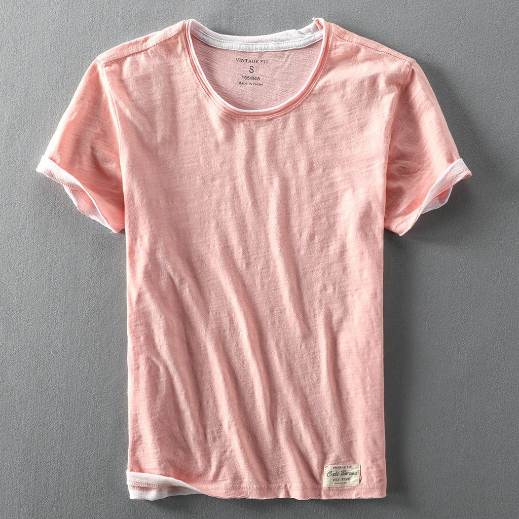 Camiseta de verano de hombre con cuello redondo - Casual