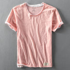 Camiseta de verano de hombre con cuello redondo - Casual