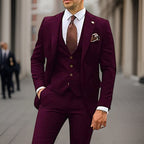 Traje de negocios de tres piezas para hombre - Pietro