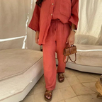 Nienke - Conjunto suelto vintage para mujer