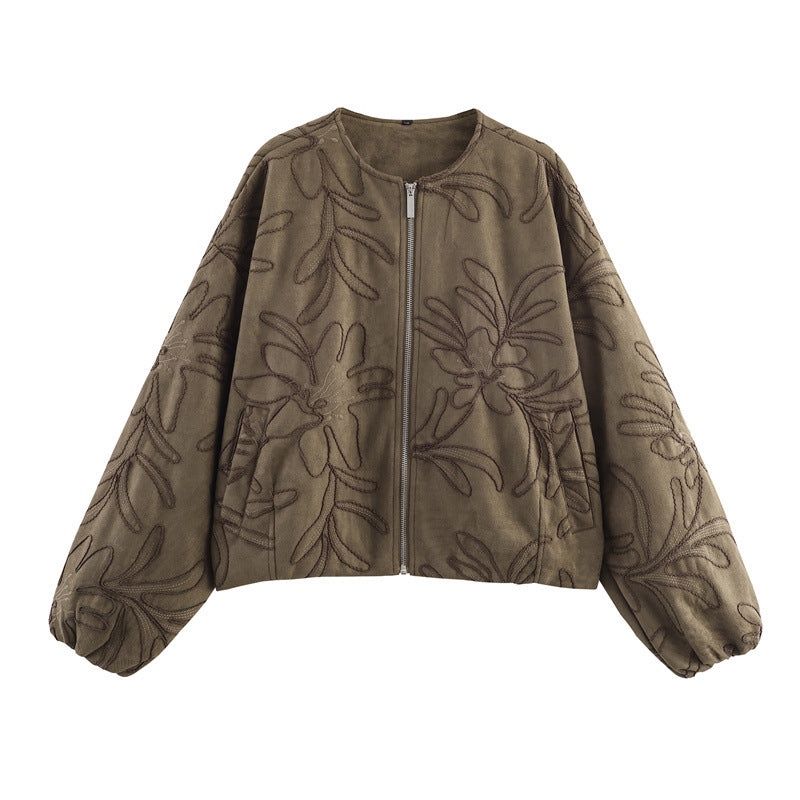 Chaqueta para mujer bordado floral - Yrsa