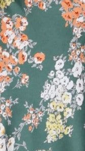 Vestido midi floral con escote anudado para mujer - Loisa