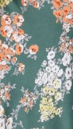 Vestido midi floral con escote anudado para mujer - Loisa