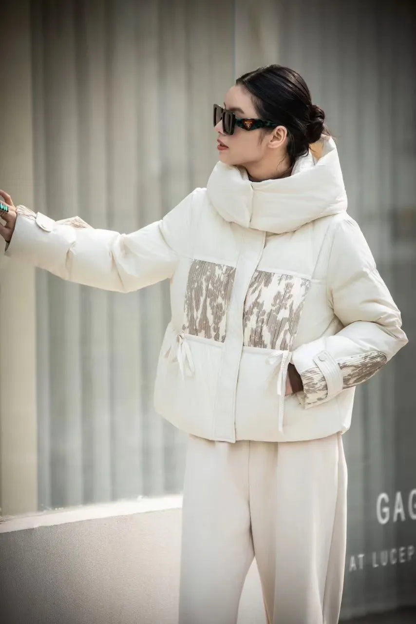 Elvy - Chaqueta de plumón con capucha
