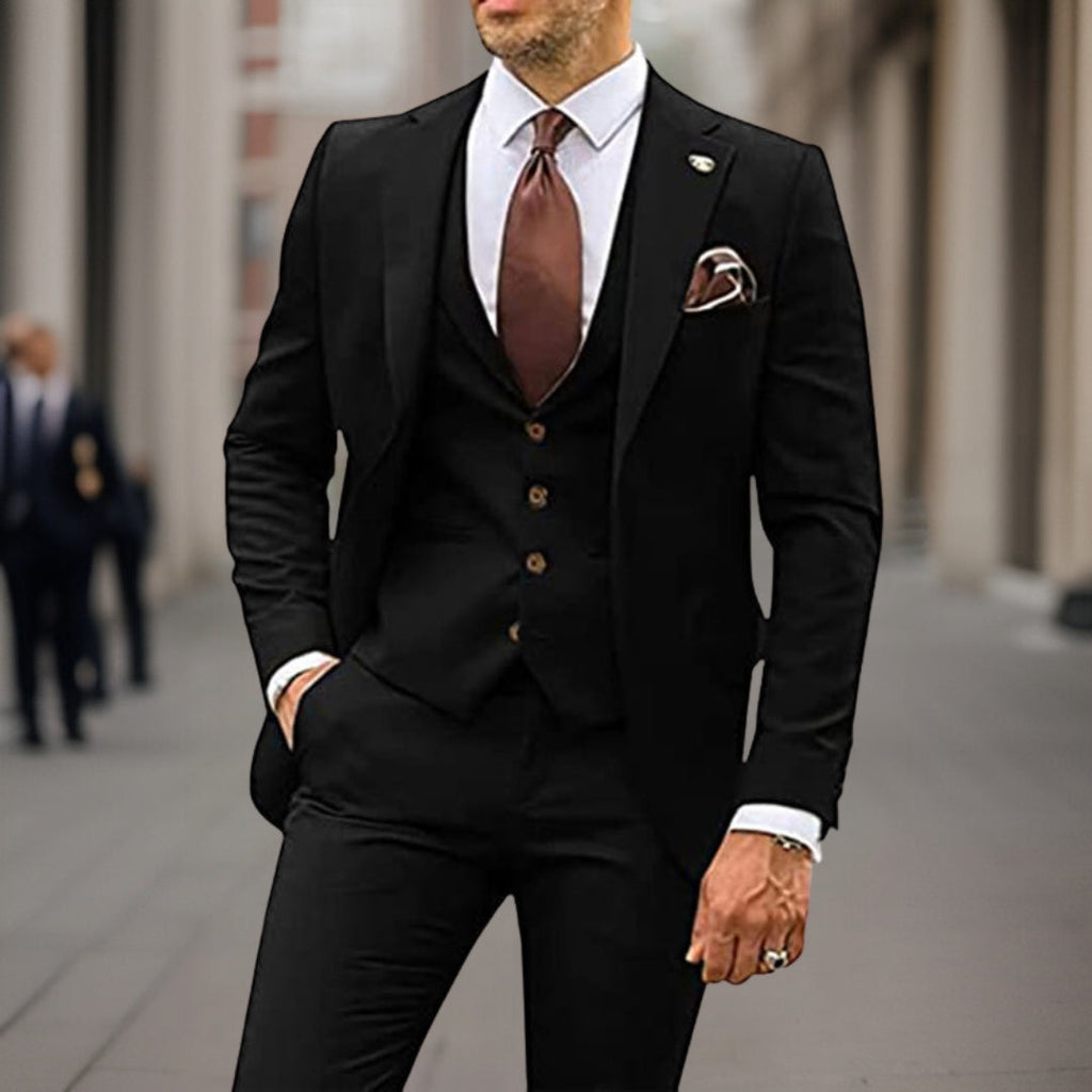 Traje de negocios de tres piezas para hombre - Pietro