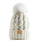 Gorro de punto con pompón para invierno unisex - Norel