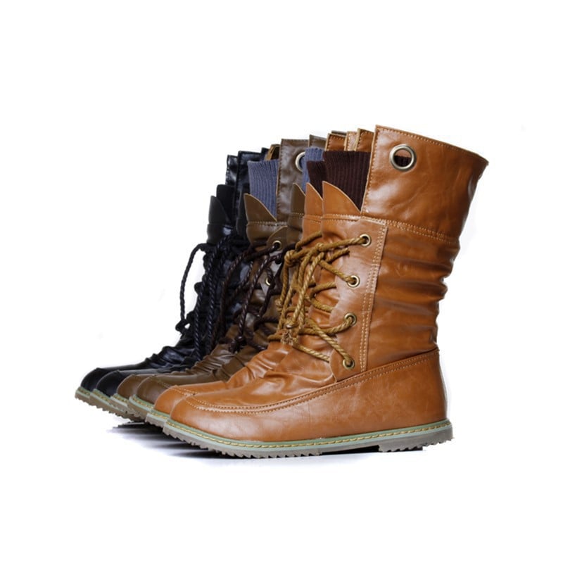 Botas de tobillo para mujer con cordones cruzados - Velkira