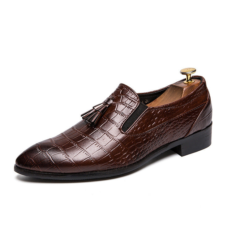 Mocasines de hombre de cuero elegante con borlas - Dominik