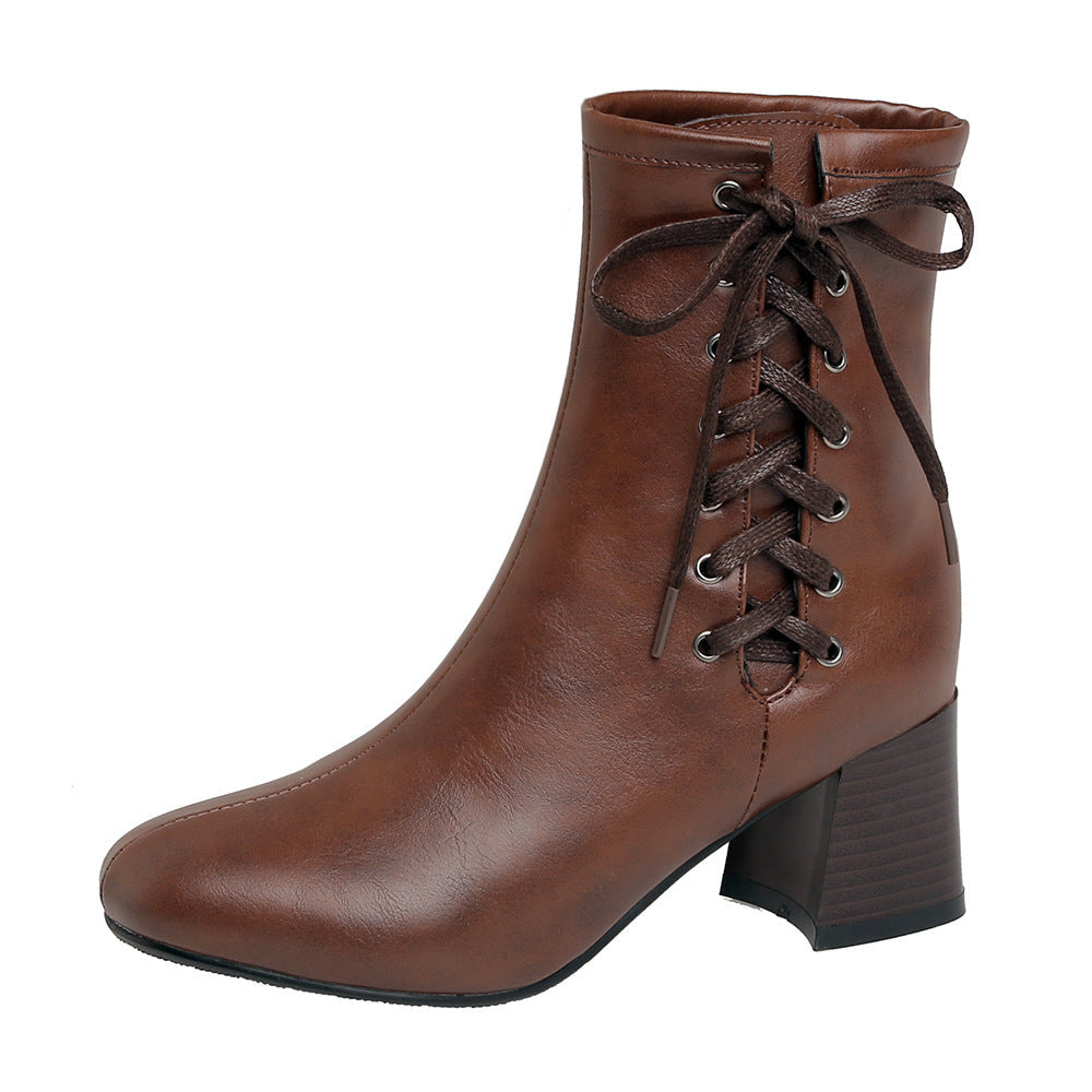 Botines vintage con cordones - Nova