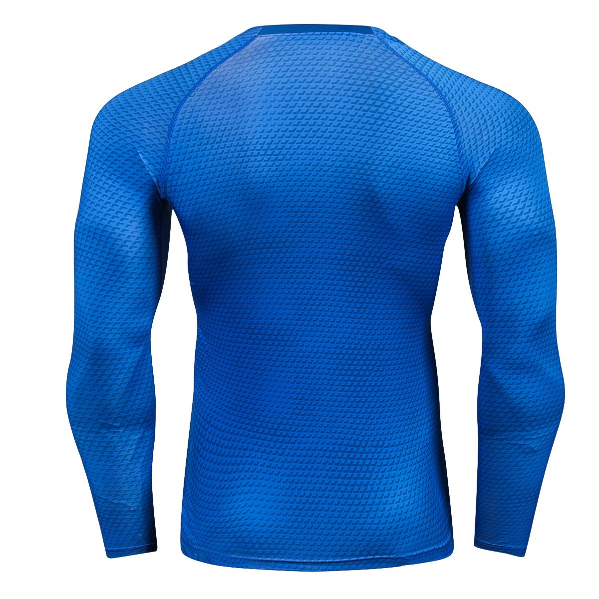 Camiseta deportiva dry fit para hombre manga larga entrenamiento - Roshfran