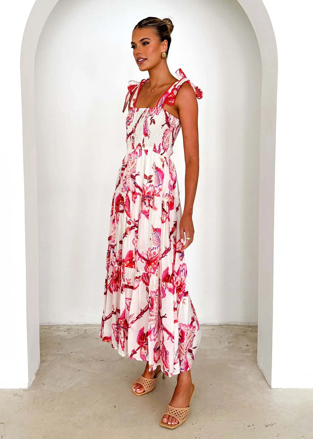 Amber - Vestido casual de tirantes con cintura elástica
