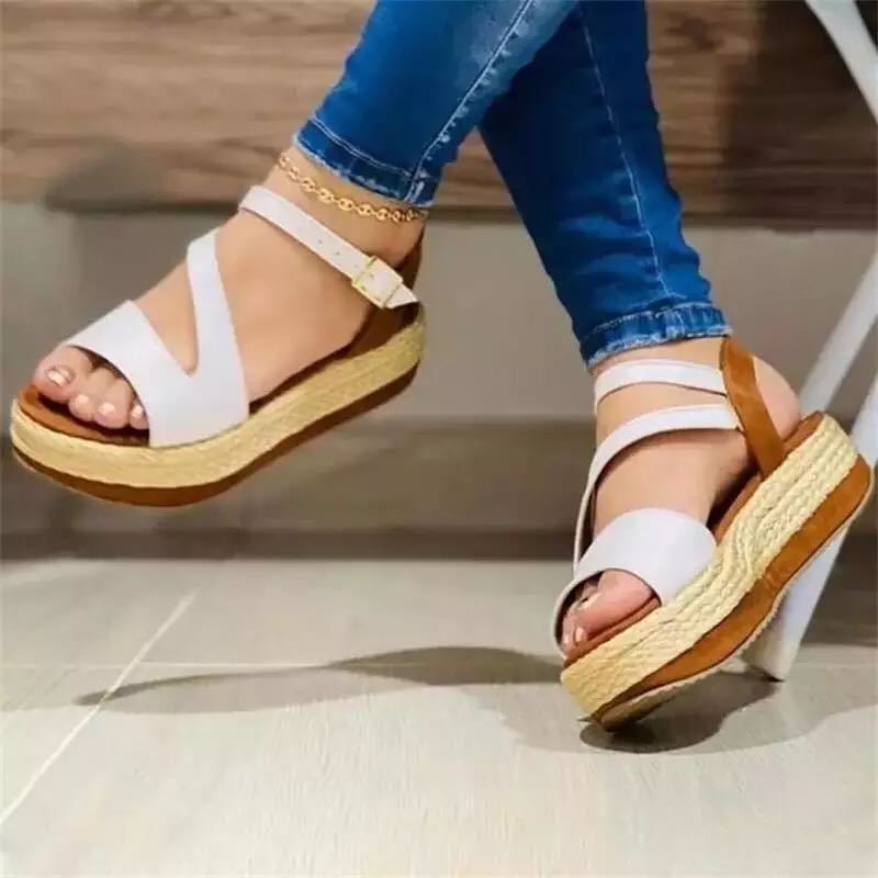 Hanna - Sandalias de plataforma cómodas