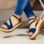 Hanna - Sandalias de plataforma cómodas