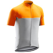 Blanco con naranja