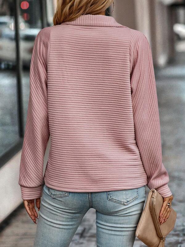 Elise - Elegante jersey con cuello de pico para mujer