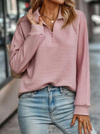 Elise - Elegante jersey con cuello de pico para mujer