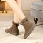 Botines para mujer efecto gamuza invierno - Gialysa