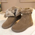 Botines para mujer efecto gamuza invierno - Gialysa