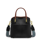 Bolso bucket para mujer de piel granulada con asa doble - Emilia