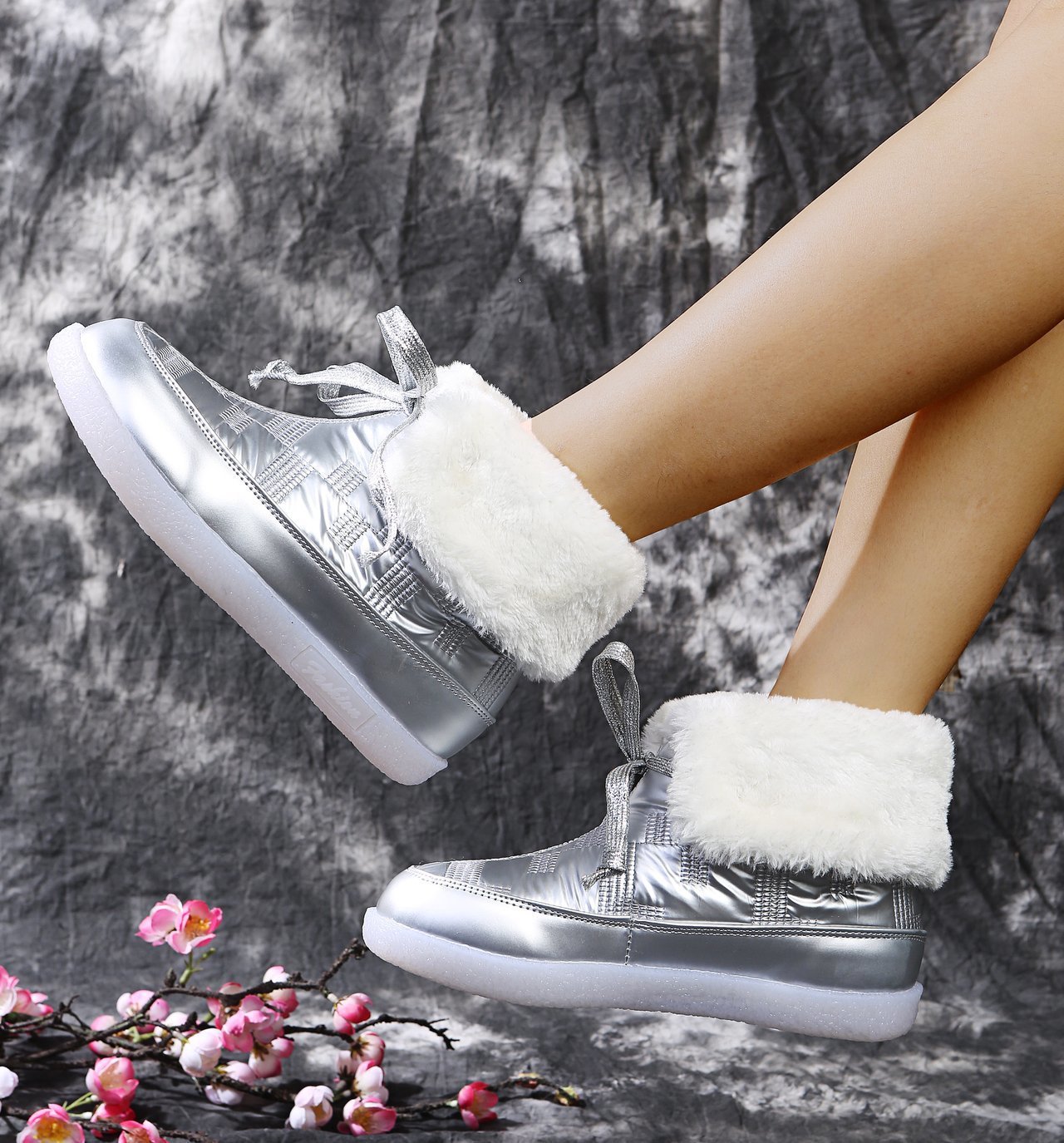 Botas para mujer efecto acolchado invierno - Yalinne