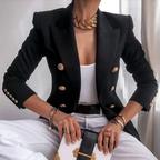 Vanessa - Elegante blazer de algodón de lujo para mujer
