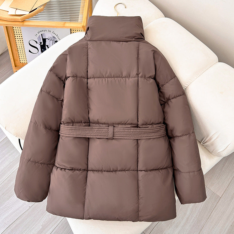 Abrigo tendencia de invierno para mujer con cinturon ajustable - Freja