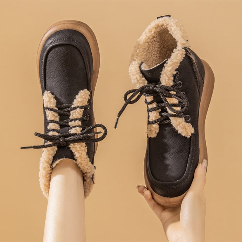 Botines para mujer estilo invernal con interior afelpado - Avenna