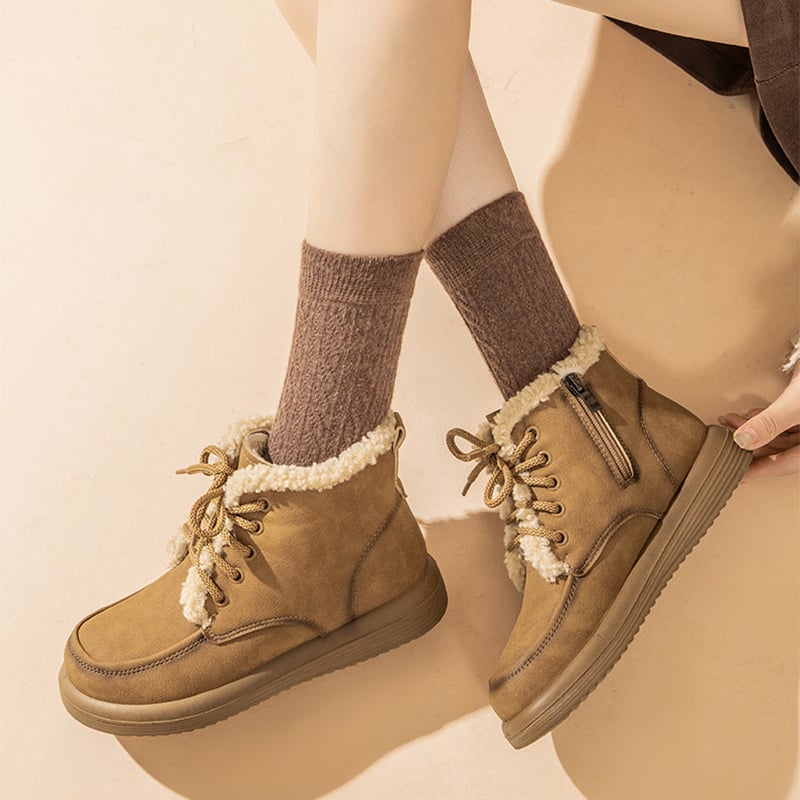 Botines para mujer estilo invernal con interior afelpado - Avenna