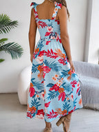 Vestido largo mujer tirantes estampado floral tropical - Kailani