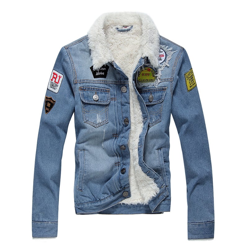Chaqueta vaquera para hombre de corte recto forrado - Darnel