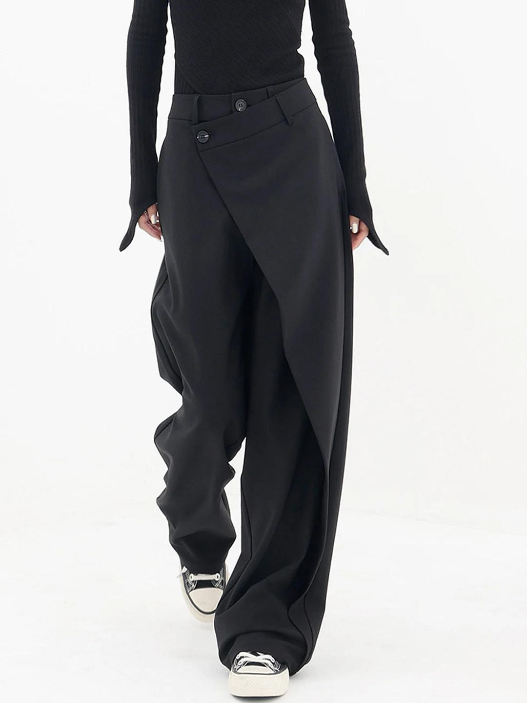 Pantalón para mujer de pierna ancha con cintura estructurada - Arleth